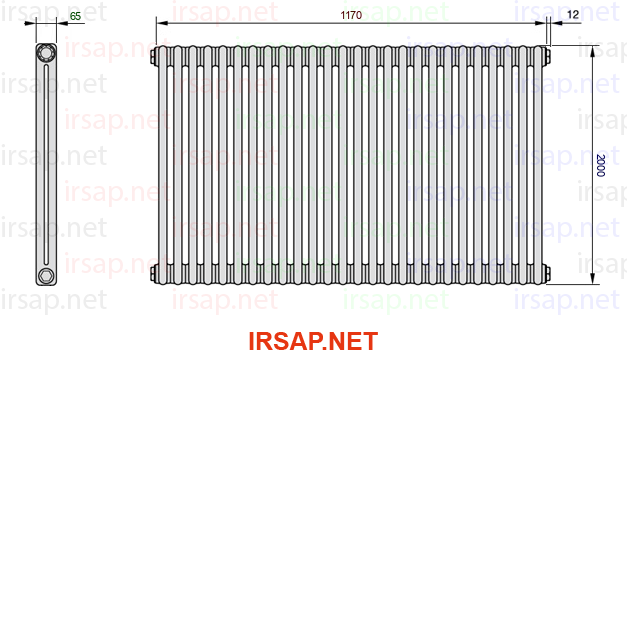 Радиатор IRSAP Tesi 22000/26 T12 CL 01